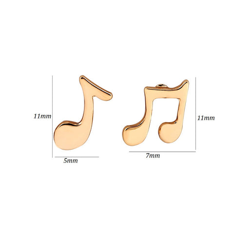 Fashion Music Note Stud Earrings