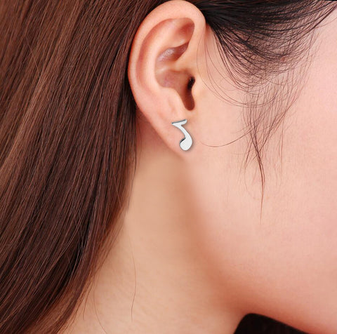 Fashion Music Note Stud Earrings