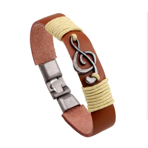 Magnet Music Leather Bracelets