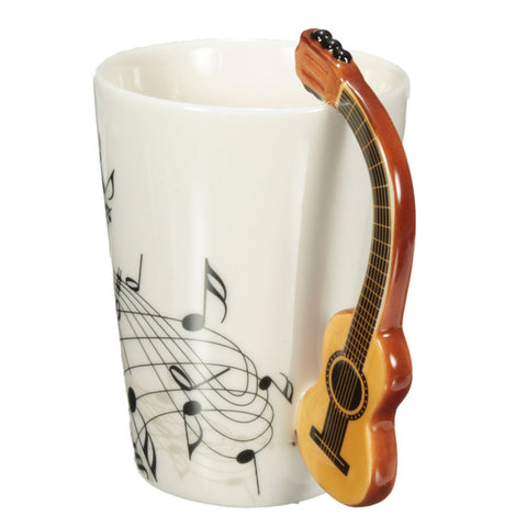 Creative Novelty Guitar Ceramic Cup