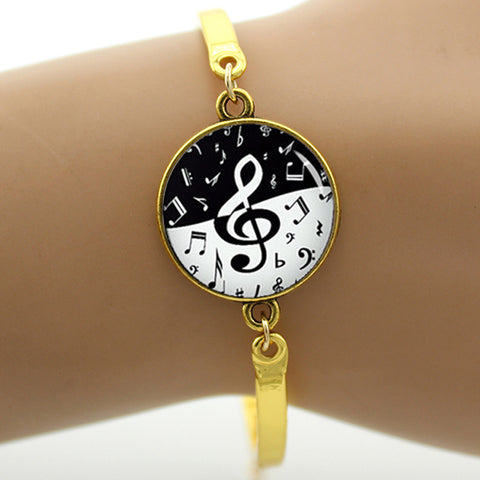 Fashion Yin Yang Music Bracelet