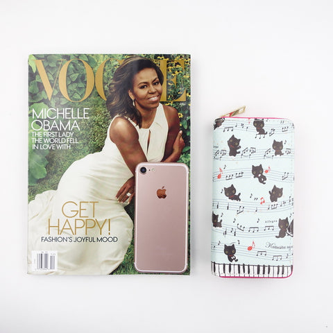 Zipper Around Music Wallet