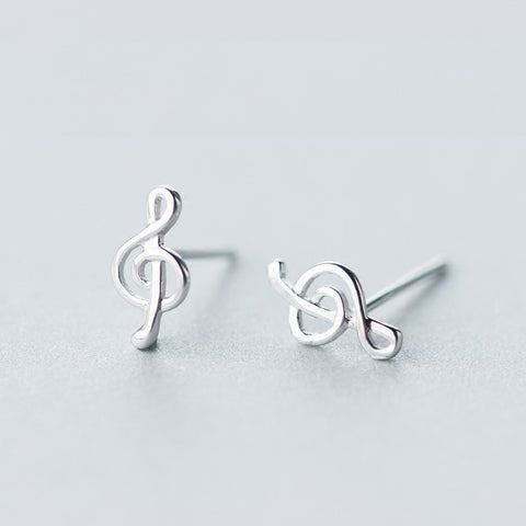 Sterling Silver Music Earrings