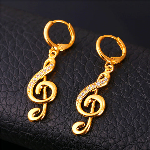 Cute Stylish Music Earrings