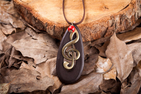 Vintage Woman Music Pendant