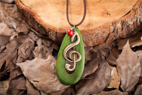 Vintage Woman Music Pendant