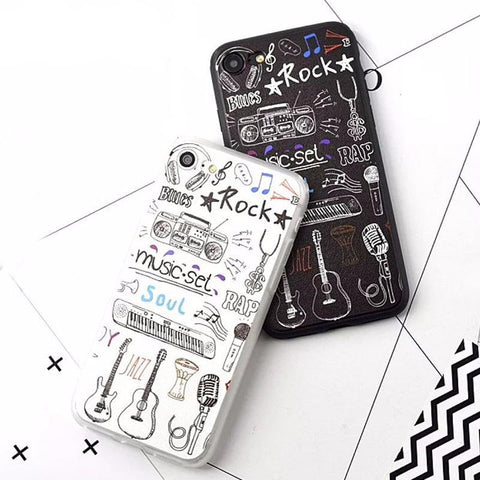 Cartoon Music Instruments Phone Case