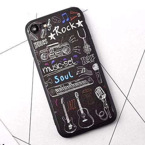 Cartoon Music Instruments Phone Case