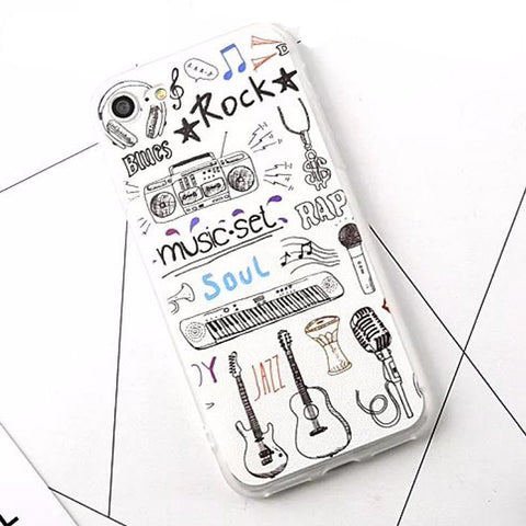 Cartoon Music Instruments Phone Case