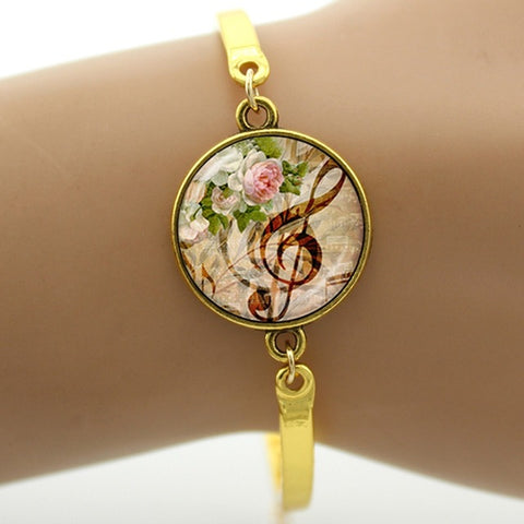 Fashion Yin Yang Music Bracelet