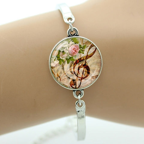 Fashion Yin Yang Music Bracelet