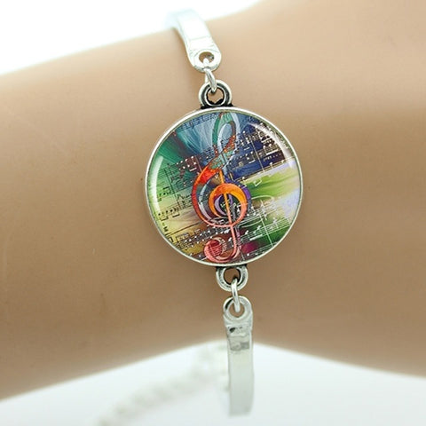 Fashion Yin Yang Music Bracelet