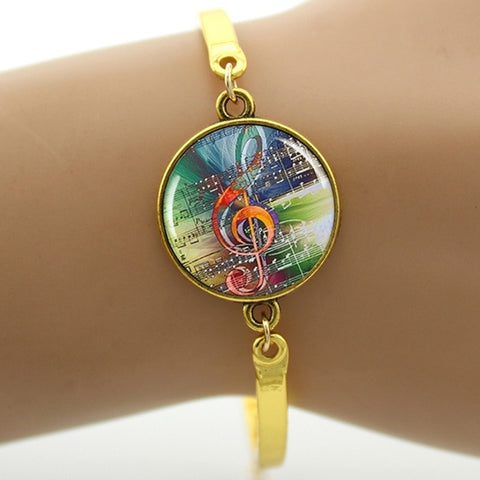 Fashion Yin Yang Music Bracelet