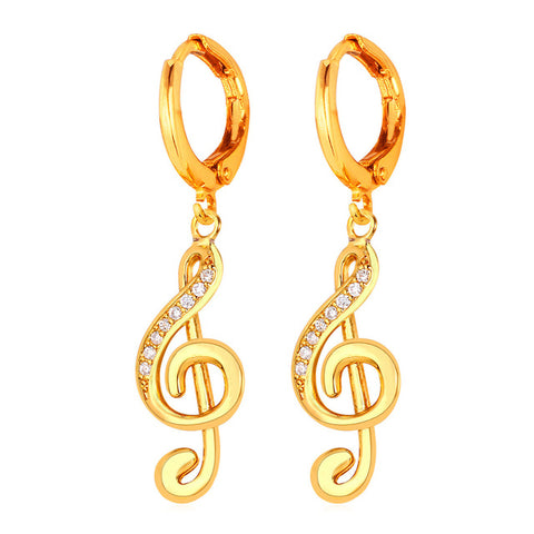 Cute Stylish Music Earrings