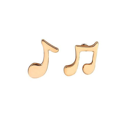 Fashion Music Note Stud Earrings
