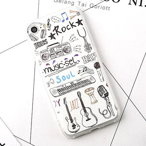 Cartoon Music Instruments Phone Case