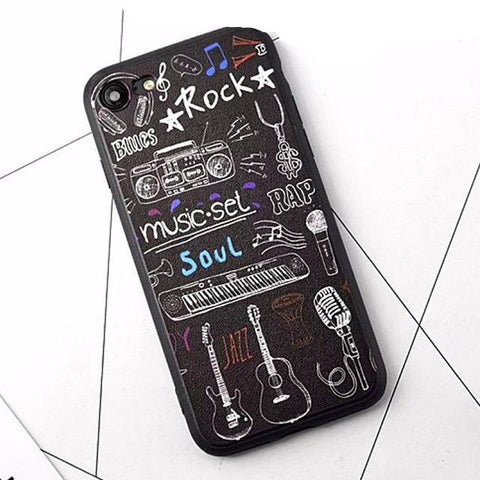 Cartoon Music Instruments Phone Case