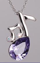 Fashion Crystal Music Rhinestone Pendant